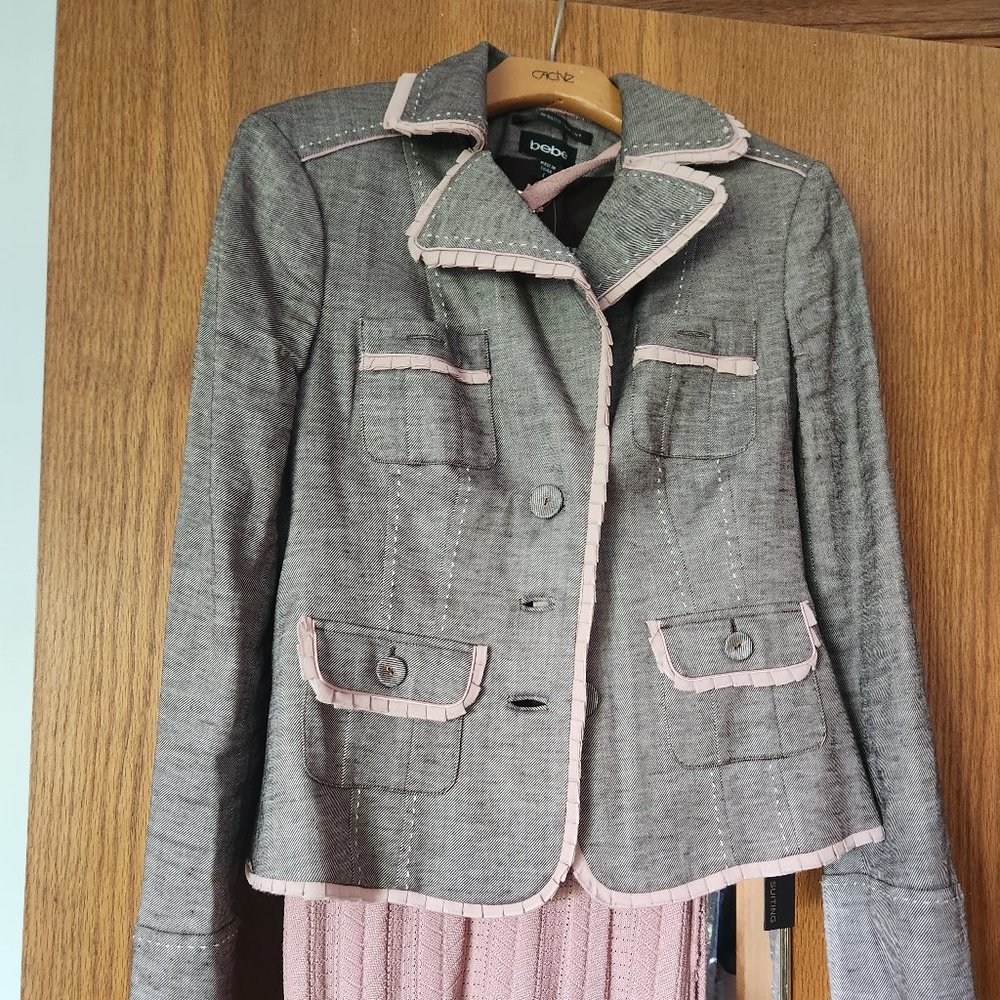 Bebe suit with vest  and top